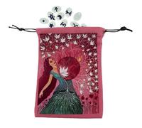 Tarot Card Holder - Double Side Printed Velvet Jewelry Soup | Marble Drawstring Bag for Tarot Card Storage, Dice Holder, Small Keepsake Bag, Scream Storage Pouch, 101, Se référer au descriptif, Refer