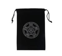 Tarot Card Holder Pouch,Mysterious Tarot Card Storage Bag - Pouch with Drawstring for Playing Cards Rider Waite Deck Oracle Cards