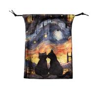 Tarot Card Holder Sprinkler Tarot Bag Sleeves | Spiked Dice Storage Bag 13x18cm, Deck Protector Case for Oracle Decks, Fits Most Cards, F, Se référer au descriptif, Refer to description