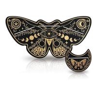 Tarot Card Holder Stand - Wooden Butterfly Shape, Rectangle Card Display, Sturdy Elegant Design, Premium Desktop Organizer, for Christmas Birthday Adults Collectors Home Office 29x14x0.5cm