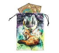Tarot Card Pouch - 13x18cm/5.11x7.08inch Tarot Card Holder Bag | Tarot Card Bag Pouch, Jewelry Pouch with Drawstring, Tarot Accessories Storage Pouch for Fate Divination Supplies, Oracle Decks, Runes