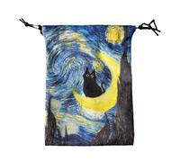 Tarot Card Pouch,13x18cm Drawstring Dice Storage Bag - Deck Protective Case for Oracle Decks, Fits Most Standard Size Tarot Playing Cards