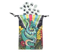 Tarot Card Pouch | Dice Storage Drawstring Pouch - Protective Wrap Organizer Divination Accessories for Dice Crystal Rune Trinket Enthusiasts Beginners Teens Adults Travel Party