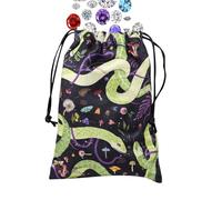 Tarot Card Pouch,Drawstring Jewelry Velvet Storage Bag | Printed Organizer Divination Accessories for Rune Crystal Trinket Jewelry Teens Adults Travel Gatherings Game Night Party