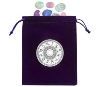 Tarot Card Pouch - Non Scratching Tarot Storage Bag | Velvet Stitched Tarot Dice Card Jewelry Crystal Fortune Telling Card Pouch | Tarot Bag For Tarot Cards, Game Pieces, Crystal Stones, Jewelry, Dice