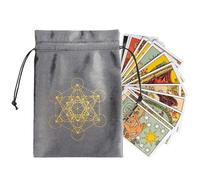 Tarot Card Pouch, Tarot Bags and Pouches - Tarot Deck Storage Bag,Drawstring Jewelry Bag for Kids, Small Card Pouch, Bara Storage Bag, Ztd12, Consulte la descripción, See description