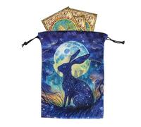 Tarot Card Pouch - Tarot Card Holder, Tarot Card Holder | Tarot Card Storage, Jewelry Pouch with Drawstring, Tarot Accessories Storage Pouch for Fate Divination Supplies Oracle Decks Runes Dice