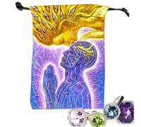 Tarot Card Purse | Velvet Bag for Tarot | Vintage Witches Case with Lovely Design for Children Halloween Reading Jewelry Makeup