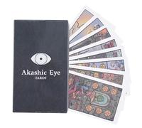 Tarot Card Set | Cosmic Symbol Design Tarot Deck | 79 Pieces Tarot Cards Deck | Akashic Eye Tarot for Mapping Destiny Paths and Accessing Truths