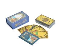 Tarot Card Set, Girl Board Game, Card Deck with Step by Step Guide, Tabletop Activity with Illustrated Design, Party Entertainment, Playing Experience for Travel Daily Children Adults