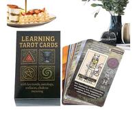 Tarot Card Set - Master The Art Of Reading | Beginners-Friendly Artistic Illustrations Paper Tarot Cards, Ideal For Friends And Gatherings, Enhances Intuition And Spiritual Insight