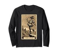 Tarot Card Shirt Jester The Fool Major Arcana Tarot Card Long Sleeve T-Shirt
