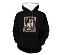 Tarot Card Skeletal Butterfly Men's Sweatshirt Lightweight Pullover Hoodie with Pocket Casual Sweatshirts for Women