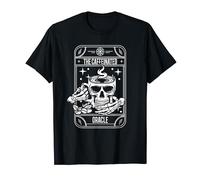 Tarot Card Skull Emo - Occult Gothic The Caffeinated Oracle T-Shirt