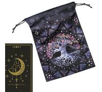 Tarot Card Storage Bag - Card Storage Bag, Storage Bag | Drawstring Bags Small Velvet Dice Pouch for Oracle Deck, Runes, Jewelry, Stones, Crystal Useful Storage Bag (1pc)