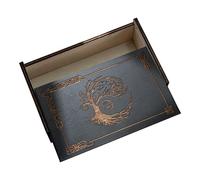 Tarot Card Storage Box - Tarot Card Case | Large Capacity Library Box | Reusable Decorative Dice Holder | Basswood Dice Storage Holder For Office, Decoratio