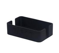 Tarot Card Storage Holder, Black | Open Top Molded Deck Organizer with Lowered Front Access for Tabletop Play and Home Sorting