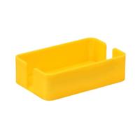 Tarot Card Storage Holder, Yellow | Open Top Molded Deck Organizer with Lowered Front Access for Tabletop Play and Home Sorting