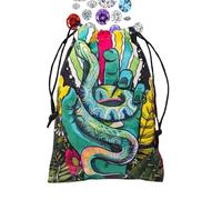 Tarot Card Storage - Jewelry Dice Drawstring Pouch - Protective Deck Organizer for Travel Game Night Gatherings Altar Divination Accessories Deck Rune Dice Trinket Jewelry