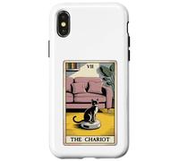 Tarot Card The Chariot Cat Robot Vacuum Cleaner Funny Cat Case for iPhone X/XS