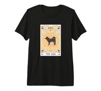 Tarot Card The Dog Alaskan Klee Kai Celestial Space Galaxy Premium T-Shirt
