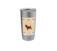 Tarot Card The Dog Cairn Terrier Celestial Space Galaxy Stainless Steel Insulated Tumbler