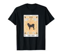 Tarot Card The Dog Canadian Eskimo Celestial Space Galaxy T-Shirt