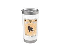 Tarot Card The Dog Carpathian Shepherd Celestial Galaxy Stainless Steel Insulated Tumbler