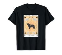 Tarot Card The Dog Catalan Sheepdog Celestial Space Galaxy Value Graphic T-Shirt