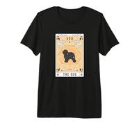 Tarot Card The Dog English Sheepdog Celestial Space Galaxy Premium T-Shirt