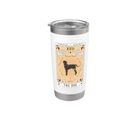 Tarot Card The Dog Hanover Hound Celestial Space Galaxy Stainless Steel Insulated Tumbler