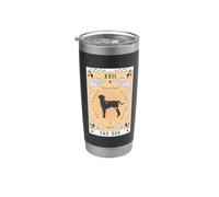 Tarot Card The Dog Hanover Hound Celestial Space Galaxy Stainless Steel Insulated Tumbler