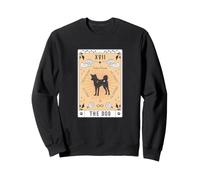 Tarot Card The Dog Indian Pariah Celestial Space Galaxy Sweatshirt