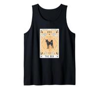 Tarot Card The Dog Indian Pariah Celestial Space Galaxy Tank Top