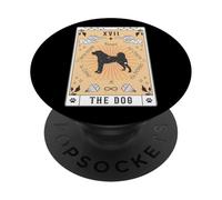 Tarot Card The Dog Kangal Celestial Space Galaxy PopSockets Adhesive PopGrip