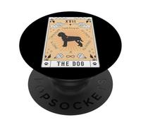 Tarot Card The Dog Lagotto Romagnolo Celestial Space Galaxy PopSockets Adhesive PopGrip