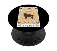 Tarot Card The Dog Norfolk Spaniel Celestial Space Galaxy PopSockets Adhesive PopGrip