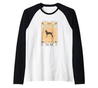 Tarot Card The Dog Old Danish Pointer Celestial Space Galaxy Raglan Baseball Tee