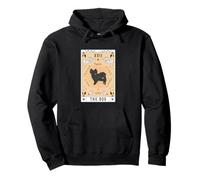 Tarot Card The Dog Papillon Celestial Space Galaxy Pullover Hoodie