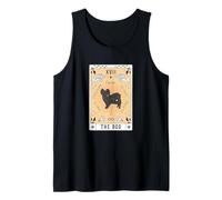 Tarot Card The Dog Papillon Celestial Space Galaxy Tank Top