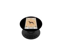 Tarot Card The Dog Porcelaine Celestial Space Galaxy PopSockets Adhesive PopGrip