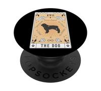 Tarot Card The Dog Pyrenean Shepherd Celestial Space Galaxy PopSockets Adhesive PopGrip