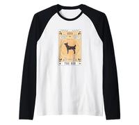 Tarot Card The Dog Tahltan Bear Celestial Space Galaxy Raglan Baseball Tee