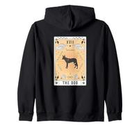 Tarot Card The Dog Tamaskan Celestial Space Galaxy Zip Hoodie
