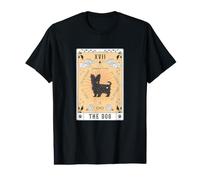 Tarot Card The Dog Yorkshire Terrier Celestial Space Galaxy Value Graphic T-Shirt