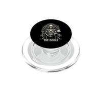 Tarot Card The Doula Gothic Skeleton Birth Worker Midwife PopSockets PopGrip for MagSafe