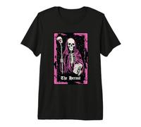 Tarot Card - The Hermit Skeleton Dark Premium T-Shirt
