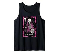 Tarot Card - The Hermit Skeleton Dark Tank Top