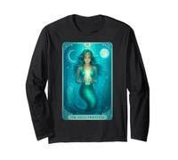 Tarot Card The High Priestess Mermaid Long Sleeve T-Shirt
