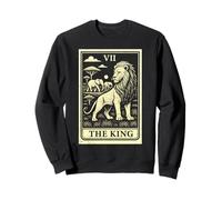 Tarot Card The King Lion Family African Big Five Sweatshirt